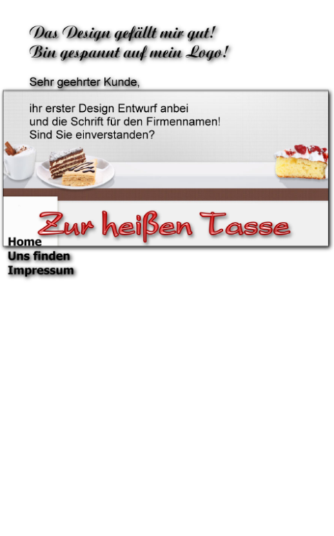 Design und Schrift Unsere Planung - Ihre Auswahl